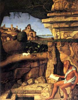 喬凡尼 貝利尼 Bellini Giovanni Saint Jerome reading